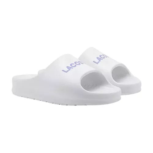 Dép Nữ Lacoste Women's Serve Slide 2.0 White/Light Purple 33BA8SHEF96962GS Màu Trắng Size 3