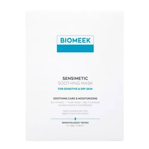 Mặt Nạ Dưỡng Da Biomeek Sensimetic Soothing Mask (Hộp 5 Miếng)