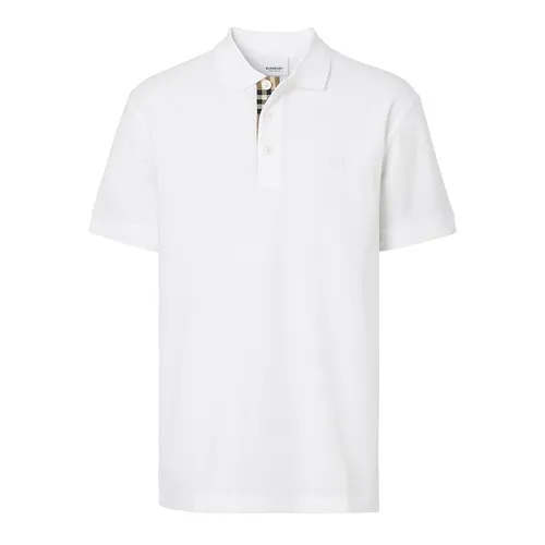 Áo Polo Nam Burberry Eddie Polo Shirt Màu Trắng Size XS