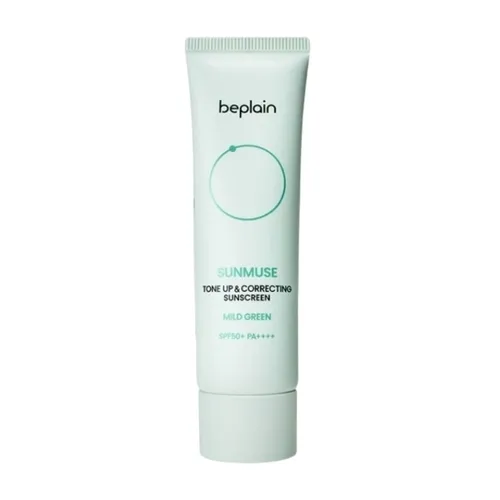 Kem Chống Nắng Nâng Tone, Làm Dịu Da Beplain Sunmuse Tone-Up & Correcting Mild Green Sunscreen SPF50+ PA++++ 50ml