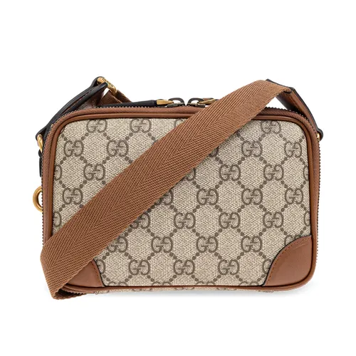 Túi Đeo Chéo Gucci GG Embossed Mini Bag 821217 FAED3-9786 Màu Be/Nâu