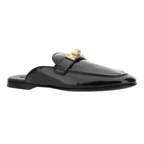 Giày Sục Nam Dolce & Gabbana D&G Men's Black A80438AQ23780999 Màu Đen Size 41.5