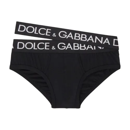 Quần Lót Nam Dolce & Gabbana D&G Black Logo M3E12J FUGHH Màu Đen Size 3