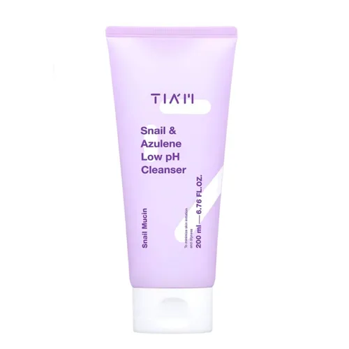 Sữa Rửa Mặt Làm Dịu & Hỗ Trợ Phục Hồi Da TIA'M Snail & Azulene Low pH Cleanser 200ml