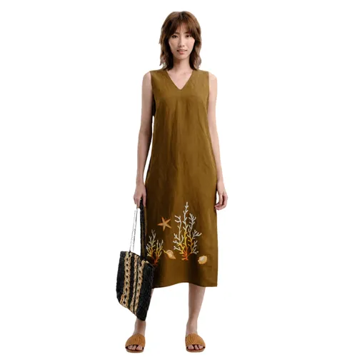 Váy Suông Nữ F2 Fashion & Freedom Linen After SunSet D443-N-S-0620 Màu Nâu Size S
