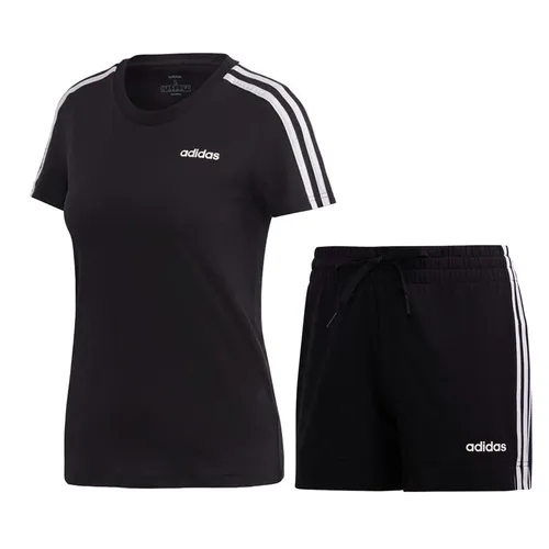 Bộ Quần Áo Cộc Tay Nữ Adidas Essentials 3-Stripes DP2362 - DP2405 Màu Đen Size S