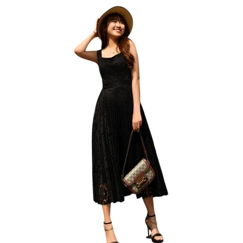 Váy Liền Nữ F2 Fashion & Freedom Black Lace Dress D710-D-S-0323 Màu Đen Size S
