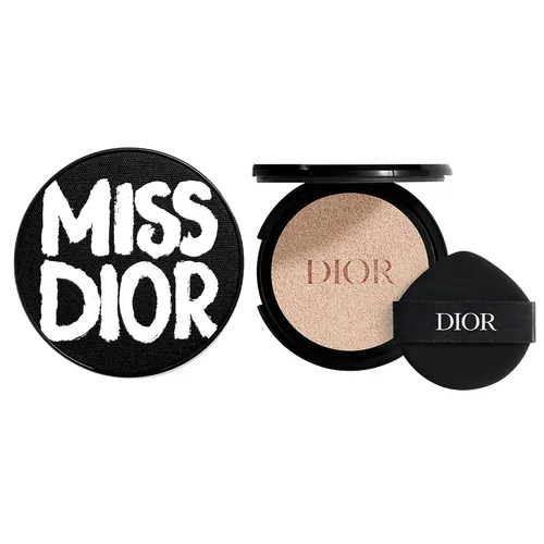 Case Đen Trắng + Lõi Phấn Nước Dior Miss Dior Forever Matte Tone 0N