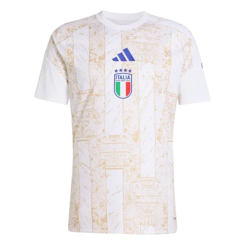 Áo Thun Nam Adidas Italy National Team Men's Home Kit 26 JY5633 Tshirt Màu Be Trắng Size XL