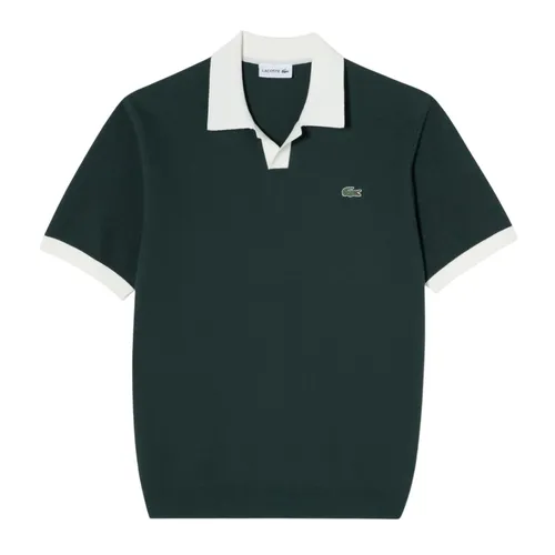 Áo Polo Nam Lacoste Regular Fit Green PH843E 132 Màu Xanh Rêu Đậm Size 3