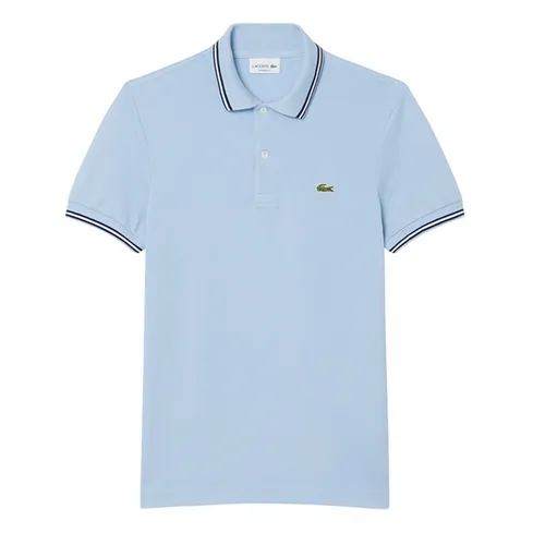 Áo Polo Nam Lacoste Men's Regular Fit Trim Accent L.12.12 Polo PH9875 - HBA Màu Xanh Blue Size 4