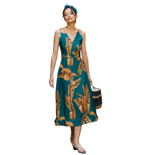 Váy Xòe Nữ F2 Fashion & Freedom Women's Mordern Meets Heritage D444-X-S-0720 Màu Xanh Size S