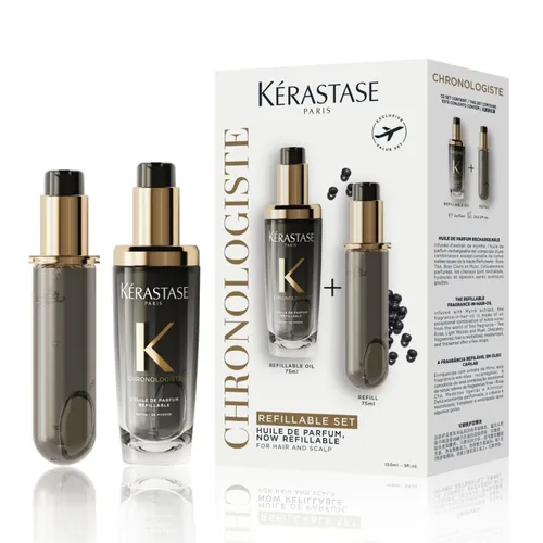 Set Tinh Dầu Dưỡng Tóc Kérastase Huile De Parfum Fragrance-In-Oil Refillable Duo Set 2 Món