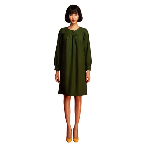 Váy Suông Nữ F2 Fashion & Freedom I Can And I Will HT-D04-XR-S-0121 Màu Xanh Lá Size S