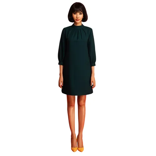 Váy Suông Nữ F2 Fashion & Freedom I Can And I Will HT-D05-XLD-S-0121 Màu Xanh Cổ Vịt Size S