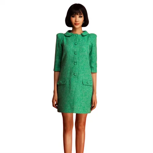 Váy Liền Nữ F2 Fashion & Freedom Ruby Green I Can And I Will HT-D02-XL-S-0121 Màu Xanh Green Size S