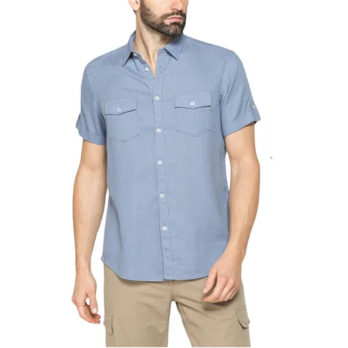 Áo Sơ Mi Nam Carrera Jeans Short Sleeve Shirt T213C1254A_833 Màu Xanh Nhạt Size M