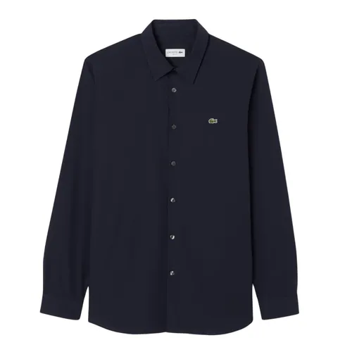 Áo Sơ Mi Nam Lacoste Stretchable Fitted Poplin Shirt 0100-LACCH6282HDE000041 Màu Xanh Navy Size 39