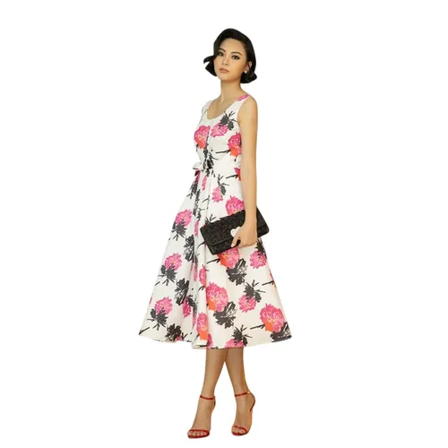 Váy Xòe Nữ F2 Fashion & Freedom Women's Queen Of The Night D474-TH-S-1020 Màu Trắng Size S