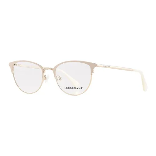 Kính Mắt Cận Nữ Longchamp Demo Oval Ladies Eyeglasses LO2120 260 52 Màu Be