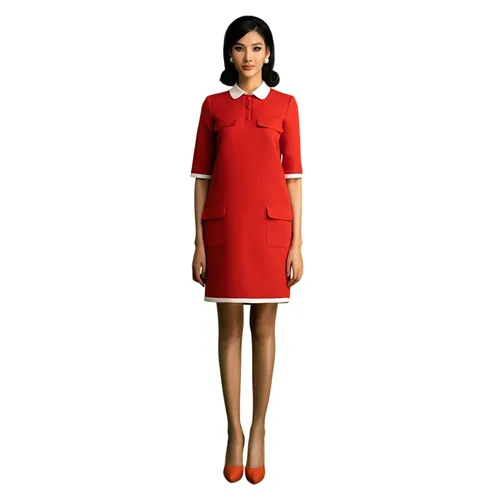 Váy Suông Nữ F2 Fashion & Freedom Ruby I Can And I Will HT-D07-D-S-0121 Màu Đỏ Hồng Size S