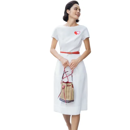 Váy Nữ F2 Fashion & Freedom Linen Becoming Unveil D521-T-S-0521 Màu Trắng Size S
