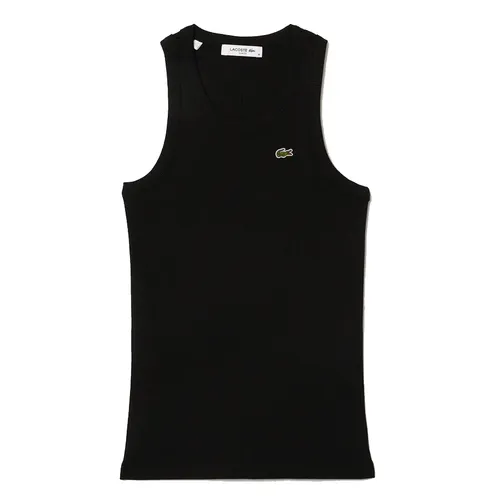 Áo Ba Lỗ Nữ Lacoste Slim Fit Cotton Tank Top TF5388 10 031 Màu Đen Size 34