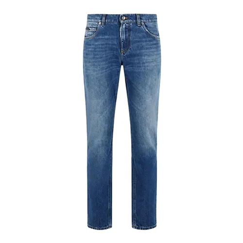 Quần Jean Nam Dolce & Gabbana D&G Tag Sport Regular GYJCCD G8NZ5 S9001 Màu Xanh Size 46