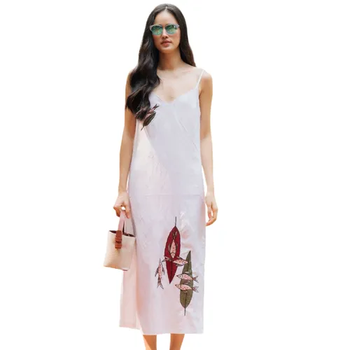 Váy Nữ F2 Fashion & Freedom Linen Floral D393-T-S-0420 Màu Trắng Size S
