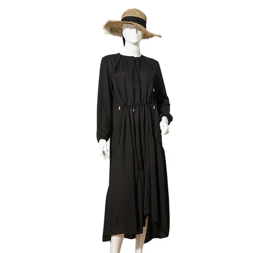 Váy Lụa Nữ F2 Fashion & Freedom D472-DHT-XL-1220 Màu Đen Họa Tiết Size XL