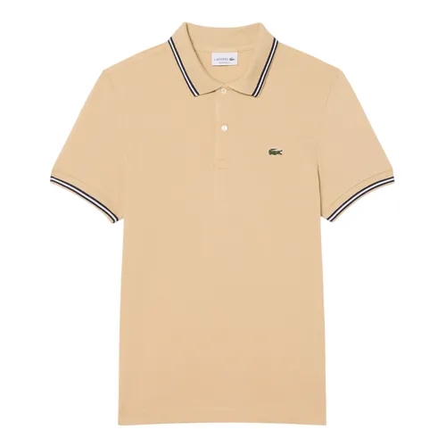 Áo Polo Nam Lacoste Regular Fit Trim Accent L.12.12 PH9875 - 8XF Màu Be Size 5