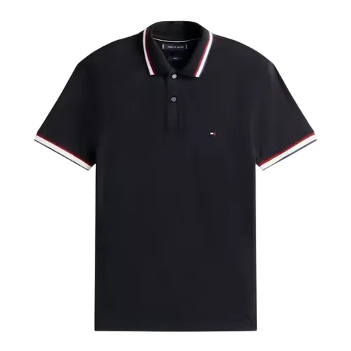 Áo Polo Nam Tommy Hilfiger Cuff Slim Fit 40308 - BDS Màu Đen Size M
