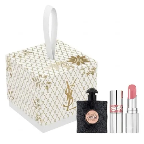 Set Nước Hoa Nữ + Son Môi YSL Yves Saint Laurent Black Opium Deluxe Lip & Perfume Set Eau De Parfum 2 Món
