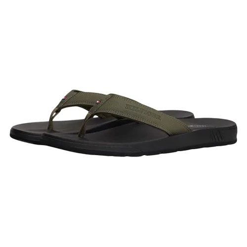 Dép Xỏ Ngón Nam Tommy Hilfiger Logo Flip-Flops 05623 - GRN Màu Xanh Green Size 8