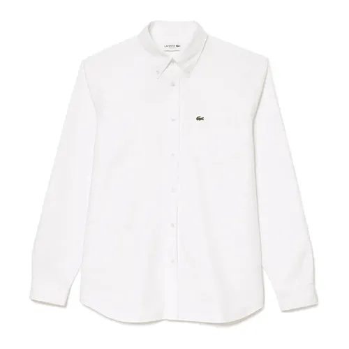 Áo Sơ Mi Nam Lacoste Regular Fit Cotton Oxford Shirt CH1911 - 001 Màu Trắng Size 41