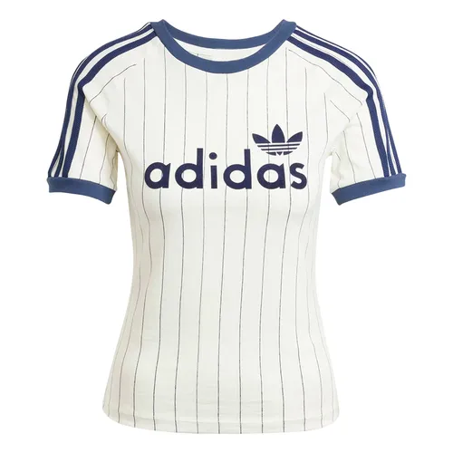 Áo Thun Nữ Adidas Originals Wmns Linear Graphic Cali Tee JC7705 Màu Trắng/Xanh Size XL