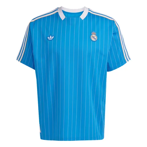 Áo Thun Bóng Đá Unisex Adidas Real Madrid Terrace Icons JN3060 Màu Xanh Blue Size S