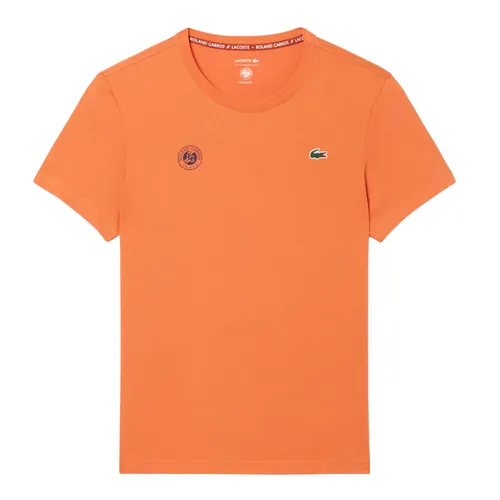 Áo Thun Nam Lacoste Men's Roland-Garros Edition Ultra Dry Tennis T-Shirt TH8309 - IY0 Màu Cam Size 4