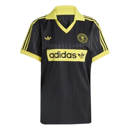 Áo Polo Nữ Adidas Football Jacquard Jersey Black JW2562 Màu Đen Vàng&nbsp;Size M