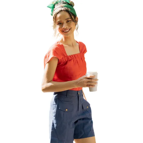 Quần Short Nữ F2 Fashion & Freedom Modern Meets Heritage QS25-X-S-0720 Màu Xanh Size S