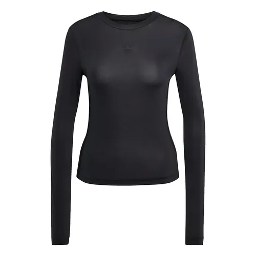 Áo Thun Dài Tay Nữ Adidas Adicolor Sheer 3-Stripes Long Sleeve Black JC5075 Màu Đen Size S