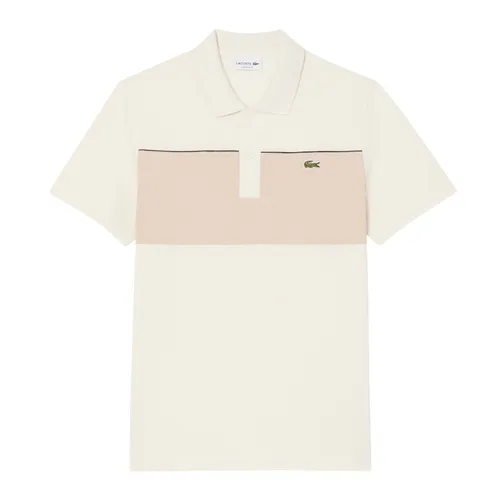 Áo Polo Nam Lacoste Regular Fit Colour-Block Piqué PH0895 - 3RR Màu Be Size 5