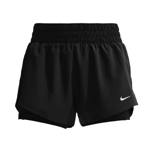 Quần Short Nữ Nike Dri-Fit One Mid-Rise3 Inch 2-In-1 Black DX6013-013 Màu Đen Size S