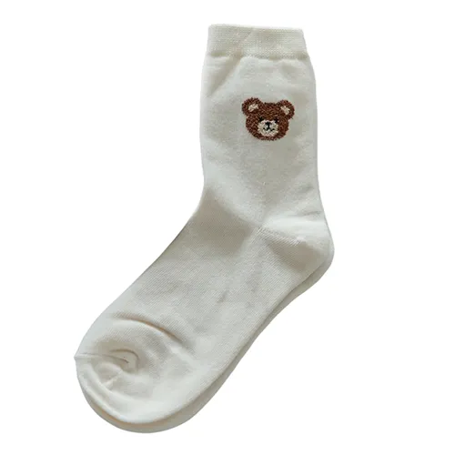 Set 10 Đôi Tất Kikiya Socks 10 Pairs Design Bow Tie Màu Trắng