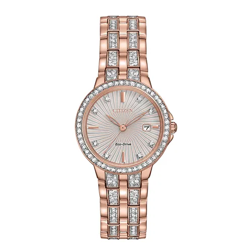 Đồng Hồ Nữ Citizen Silhouette Crystal Watch EW2348-56A Màu Vàng Hồng