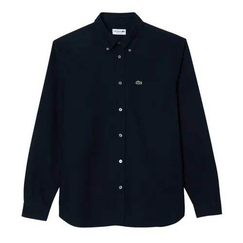 Áo Sơ Mi Nam Lacoste Regular Fit Long Sleeve Oxford Shirt CH6372 - F2W Màu Xanh Navy Size 38