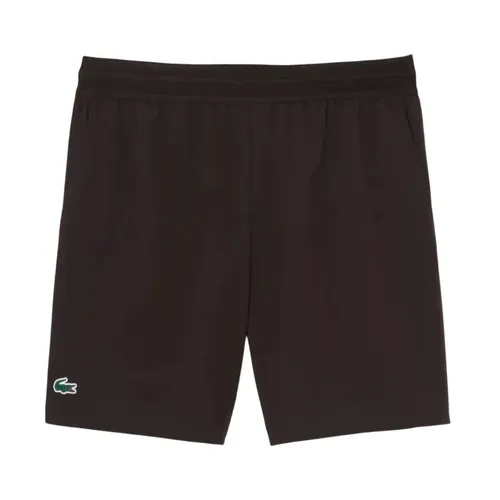Quần Short Nam Lacoste Ultra Dry Stretch Tennis Shorts GH9961 52 3LA Màu Nâu Size 3