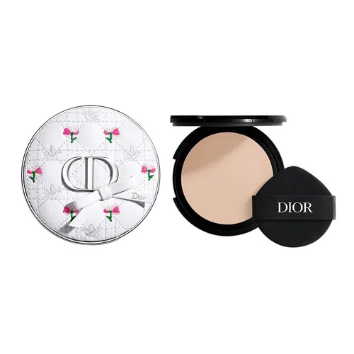 Combo Case Dior Forever Flowery Bow + Lõi Phấn Nước Dior Forever Hydra Glow Cushion Tone 0N