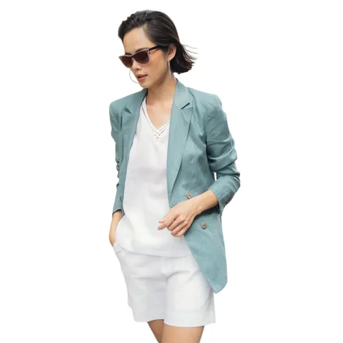 Quần Short Nữ F2 Fashion & Freedom White Linen Shorts Become Unveil QS45-T-S-0621 Màu Trắng Size S