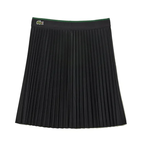 Chân Váy Nữ Lacoste Short Pleated Elastic Waist Skirt JF2701 031 Màu Đen Size M